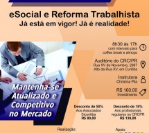 Curso 13/Novembro: eSocial e Reforma Trabalhista – Já está em vigor! Já é realidade! – Vale 7 Pontos EPC