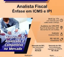 Curso 10/Abril: Analista Fiscal – Ênfase em ICMS e IPI