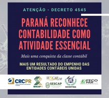 Contabilidade é atividade essencial segundo o Governo do Paraná