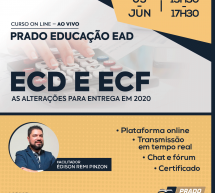 Curso 09/Junho AO VIVO online: ECD e ECF – As alterações para entrega em 2020 – 3ª Turma