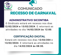 Comunicado – Recesso de Carnaval 2024