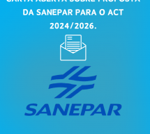 Carta aberta sobre proposta da Sanepar para o Act 2024/2026.