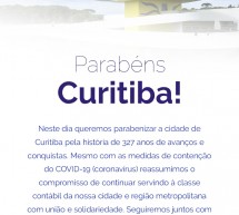 Parabéns Curitiba – 327 anos em 29/03/2020