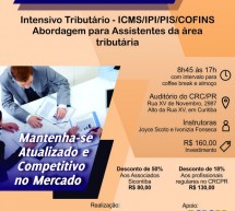 Curso 13/Novembro: Intensivo Tributário – ICMS/IPI/PIS/COFINS – Vale 7 pontos EPC