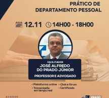 Curso on-line 12 de novembro AO VIVO: PRÁTICO DE DEPARTAMENTO PESSOAL