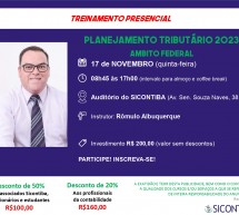 Curso PRESENCIAL em 17 de novembro: PLANEJAMENTO TRIBUTÁRIO 2023 – Âmbito Federal – 7 pontos EPC